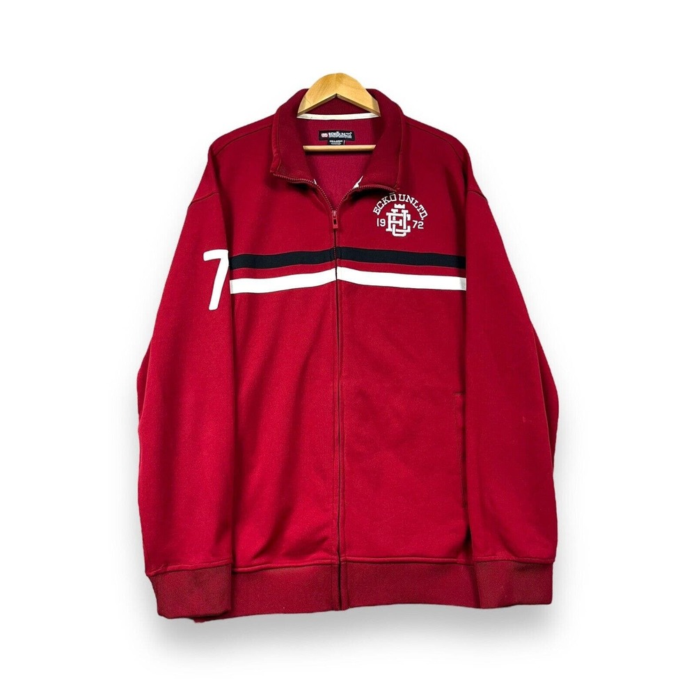 Ecko Unltd by Marc Ecko Mens XXL Y2K Red Full Zip Jacket Hoodie #72